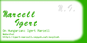 marcell igert business card